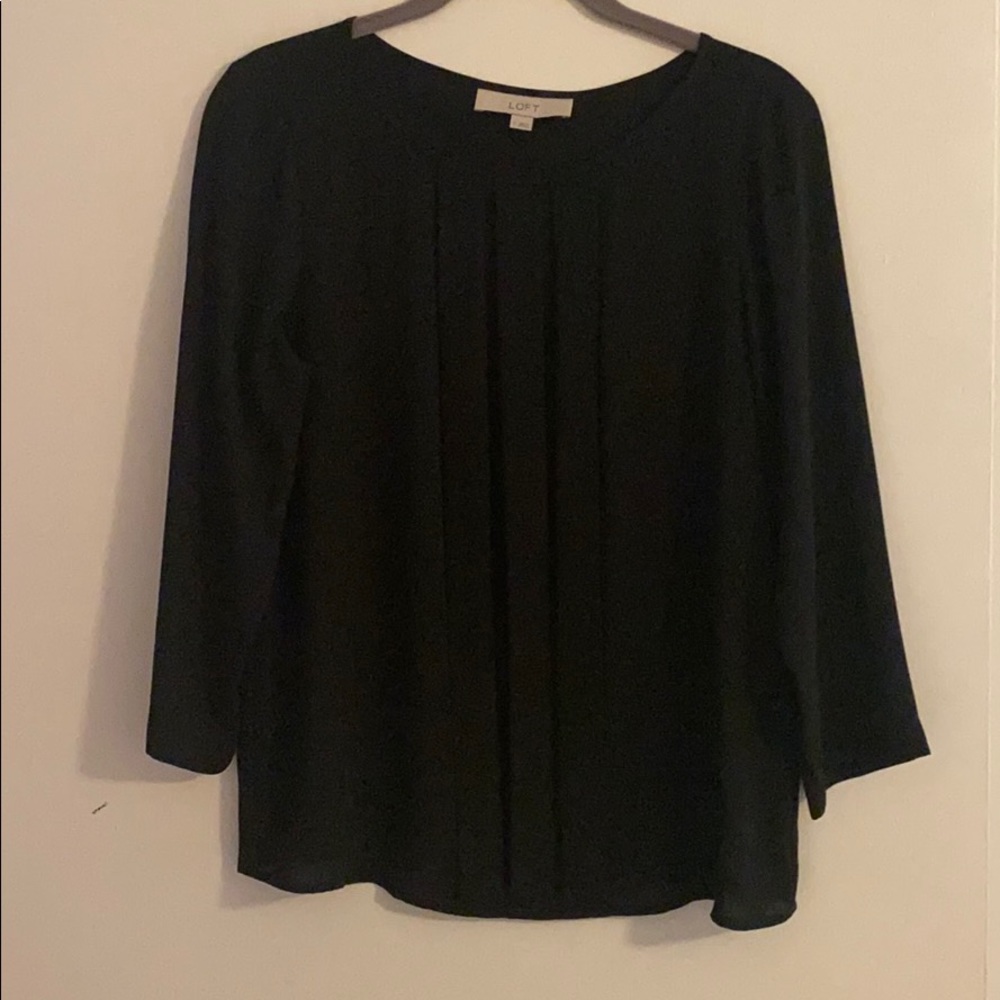 Black 3/4 sleeve blouse